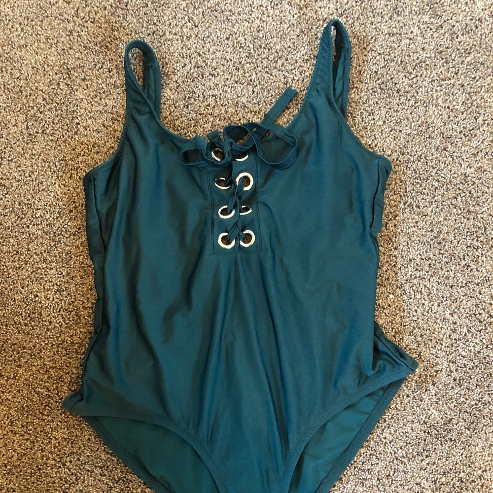 MOSSIMO one piece, teal swimsuit! :)